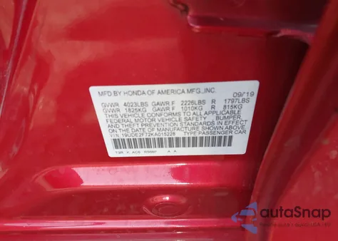 2019 Acura Ilx Premium Package/Technology Package z USA, uszkodzony, nr VIN 19UDE2F72KA015228